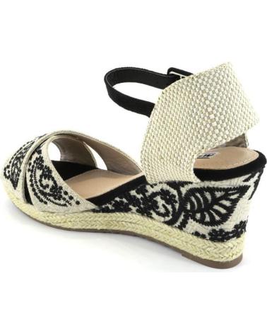 Sandalias de Mujer MANDARINA SUSANA ALPARGATAS DE MUJER NEGRO