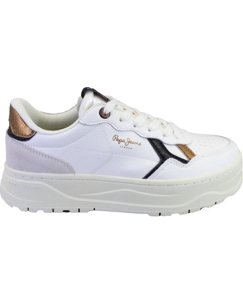 Sportivo-De-Mujer-PEPE-JEANS-PLS31447-ZAPATILLAS-CASUAL-DE-MUJER-BLANCO