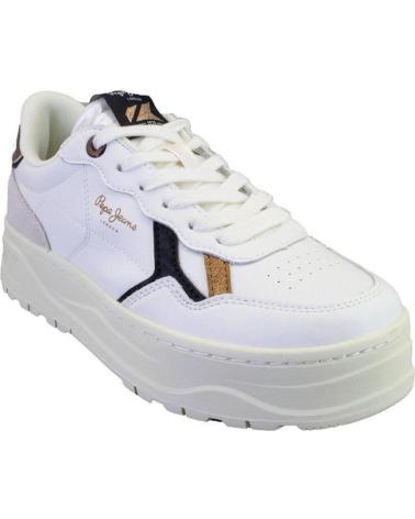 Sportivo-De-Mujer-PEPE-JEANS-PLS31447-ZAPATILLAS-CASUAL-DE-MUJER-BLANCO