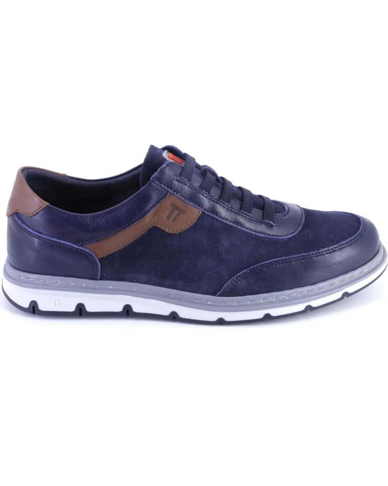 Sportif-De-Hombre-NOTTON-1413-ZAPATILLAS-CASUAL-DE-HOMBRE-ANTE-SER-AZUL-MARINO