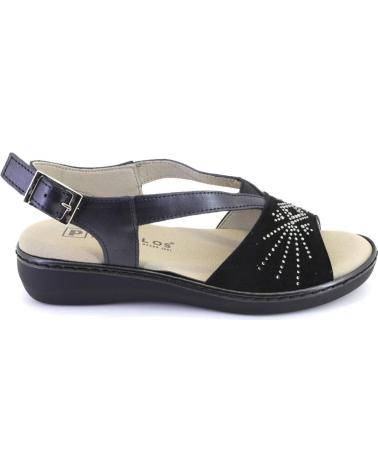 Sandals-De-Mujer-PITILLOS-5004-SANDALIAS-DE-MUJER-ANTE-SERRAJE-NEGRO