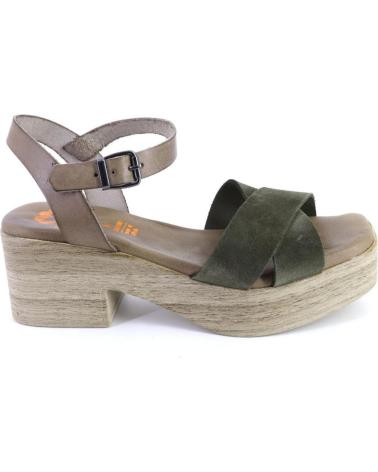 Sandales pour Femme PORRONET 2970 SANDALIAS DE MUJER ANTE-SERRAJE KAKI