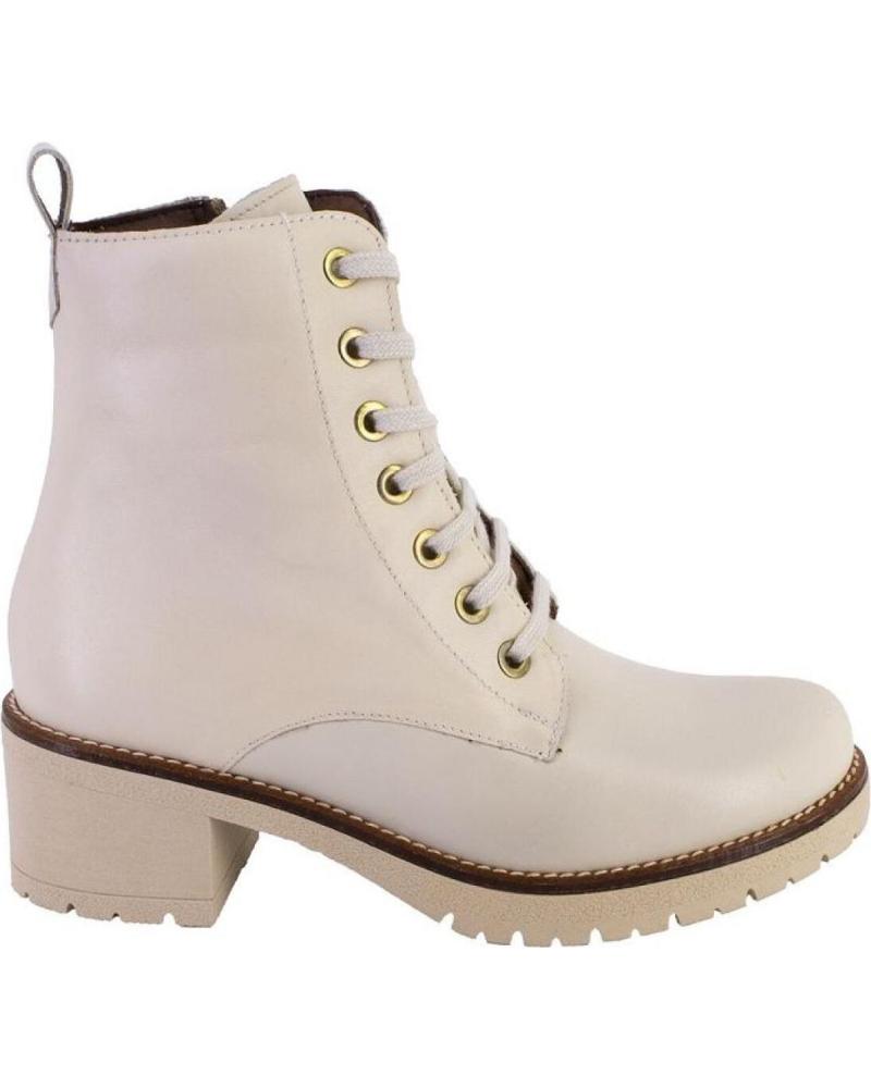Woman Mid boots PITILLOS 2725 BOTINES DE MUJER PIEL CREMA