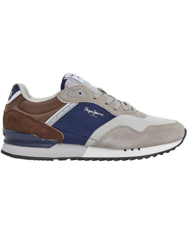 Deportivas de Hombre PEPE JEANS PMS40003 ZAPATILLAS CASUAL DE HOMBRE GRIS ANTE SE GRIS