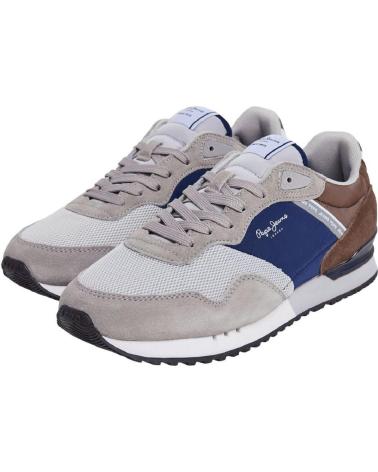Deportivas de Hombre PEPE JEANS PMS40003 ZAPATILLAS CASUAL DE HOMBRE GRIS ANTE SE GRIS