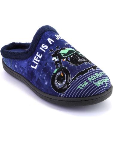 Hausschuhe für Herren PLUMAFLEX 12229MOTO ZAPATILLAS DE CASA DE HOMBRE AZUL MARINO