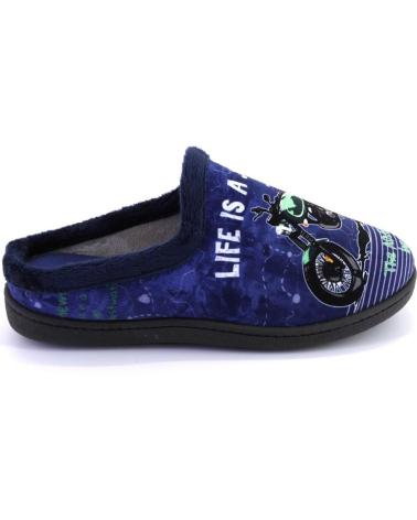 Hausschuhe für Herren PLUMAFLEX 12229MOTO ZAPATILLAS DE CASA DE HOMBRE AZUL MARINO