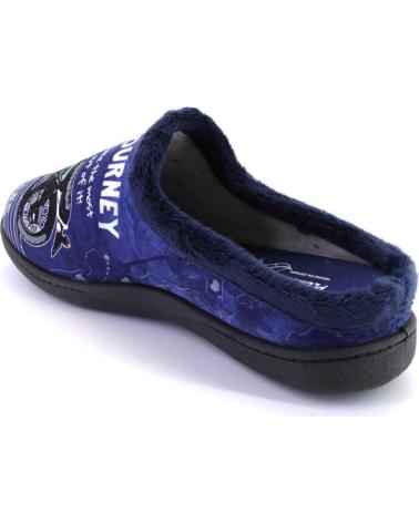 Hausschuhe für Herren PLUMAFLEX 12229MOTO ZAPATILLAS DE CASA DE HOMBRE AZUL MARINO