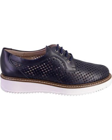 Zapatos de Mujer PITILLOS 5730 ZAPATOS CON CORDONES DE MUJER PIEL AZUL MARINO