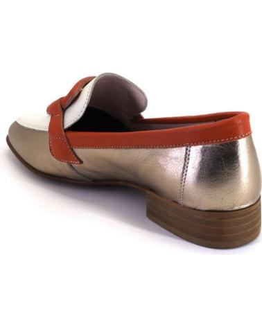 Halbschuhe für Damen NIVAL LINDA MOCASINES DE MUJER PIEL PLATINO