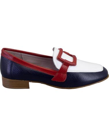 Halbschuhe für Damen NIVAL LINDA MOCASINES DE MUJER PIEL AZUL MARINO