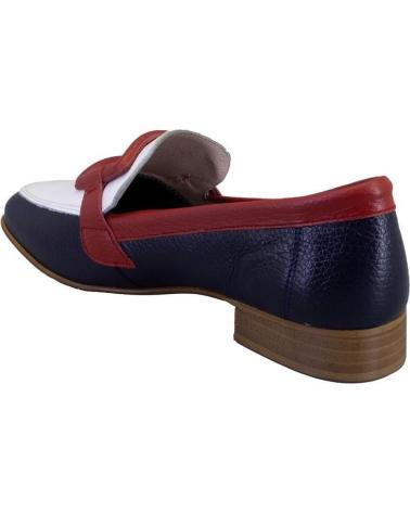 Halbschuhe für Damen NIVAL LINDA MOCASINES DE MUJER PIEL AZUL MARINO