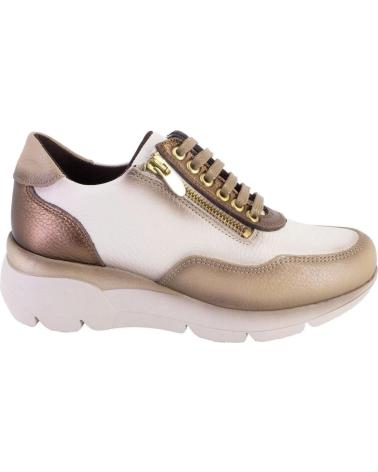 Sapatos de Mulher NIVAL DAMA 2001 ZAPATILLAS CASUAL DE MUJER PIEL TAUPE