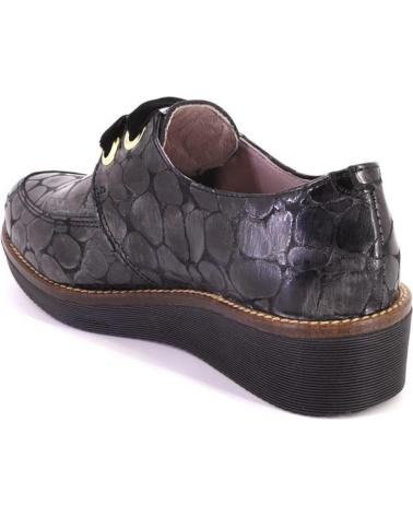 Zapatos de Mujer NIVAL LUKA ZAPATOS CON CORDONES DE MUJER PIEL NEGRO