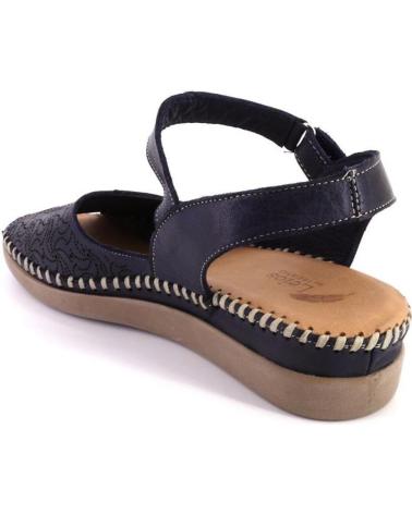 Sandalias de Mujer TREINTAS L1017 SANDALIAS DE MUJER PIEL AZUL MARINO