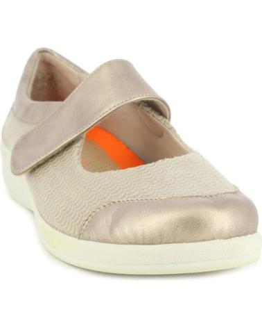 Bailarinas-De-Mujer-D`CUTILLAS-ZAPATOS-ANCHO-ESPECIAL-DE-VELCRO-METALIZADO