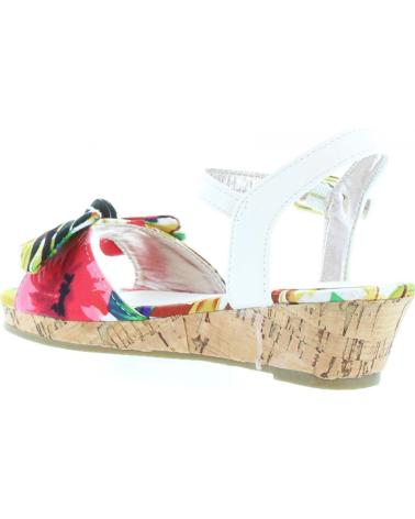 Sandalen für Mädchen URBAN 340093-B4600 MULTI RED-WHITE