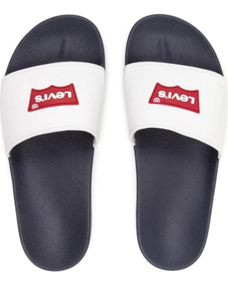 Man Sandals levis SANDALIA CHANCLA PARA HOMBRE 235642 COLOR BLANCO BLANCO