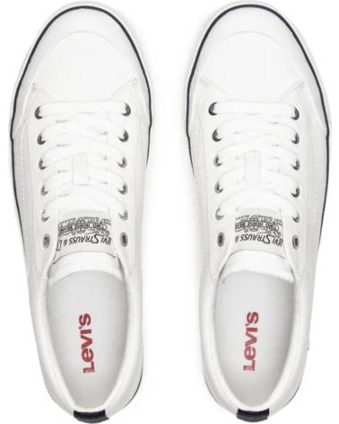 Esportes  de Mulher LEVIS ZAPATILLA LONA UNISEX 235662 COLOR BLANCO