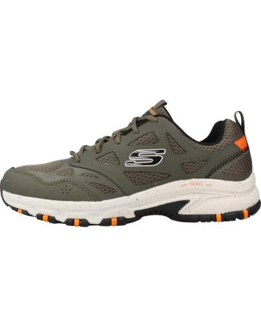 SKECHERS HILLCREST 237265 SCARPE DA GINNASTICA VERDE OLIVA ARANCIONE OLV