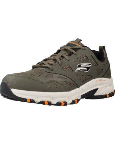 SKECHERS HILLCREST 237265 SCARPE DA GINNASTICA VERDE OLIVA ARANCIONE OLV