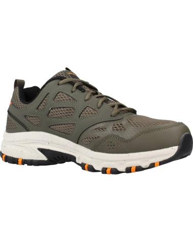 SKECHERS HILLCREST 237265 SCARPE DA GINNASTICA VERDE OLIVA ARANCIONE OLV