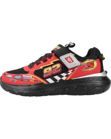 SKECHERS SKECH TRACKS NERO ROSSO 402303L-BKRD BKRD