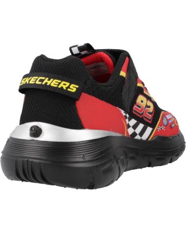 SKECHERS SKECH TRACKS NERO ROSSO 402303L-BKRD BKRD