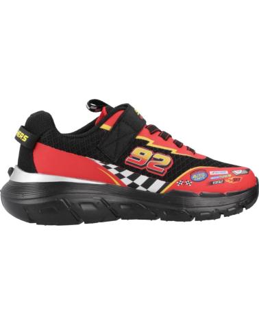 SKECHERS SKECH TRACKS NERO ROSSO 402303L-BKRD BKRD