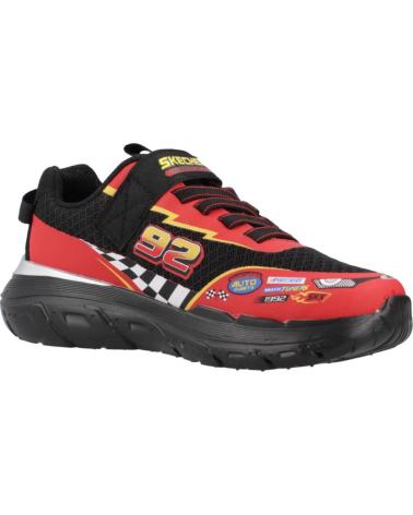 SKECHERS SKECH TRACKS NERO ROSSO 402303L-BKRD BKRD