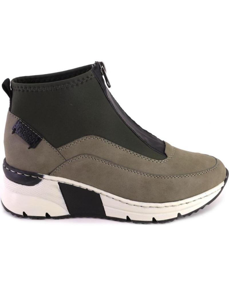 Woman Mid boots RIEKER N6352 BOTINES DE MUJER VERDE