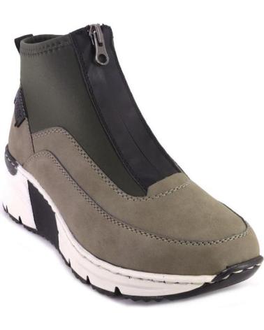 Woman Mid boots RIEKER N6352 BOTINES DE MUJER VERDE