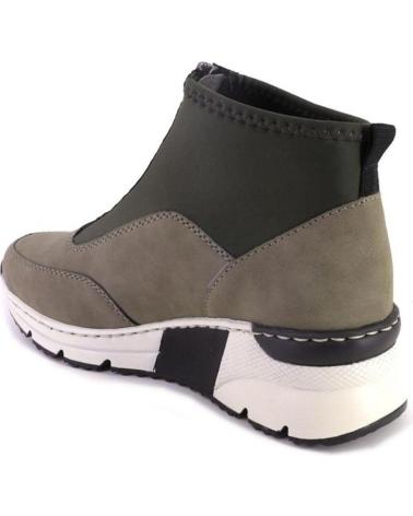 Woman Mid boots RIEKER N6352 BOTINES DE MUJER VERDE