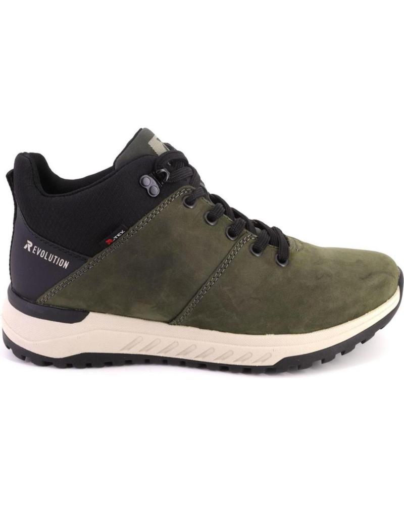 Sneaker für Herren RIEKER U0163 BOTINES DE HOMBRE NOBUK KAKI