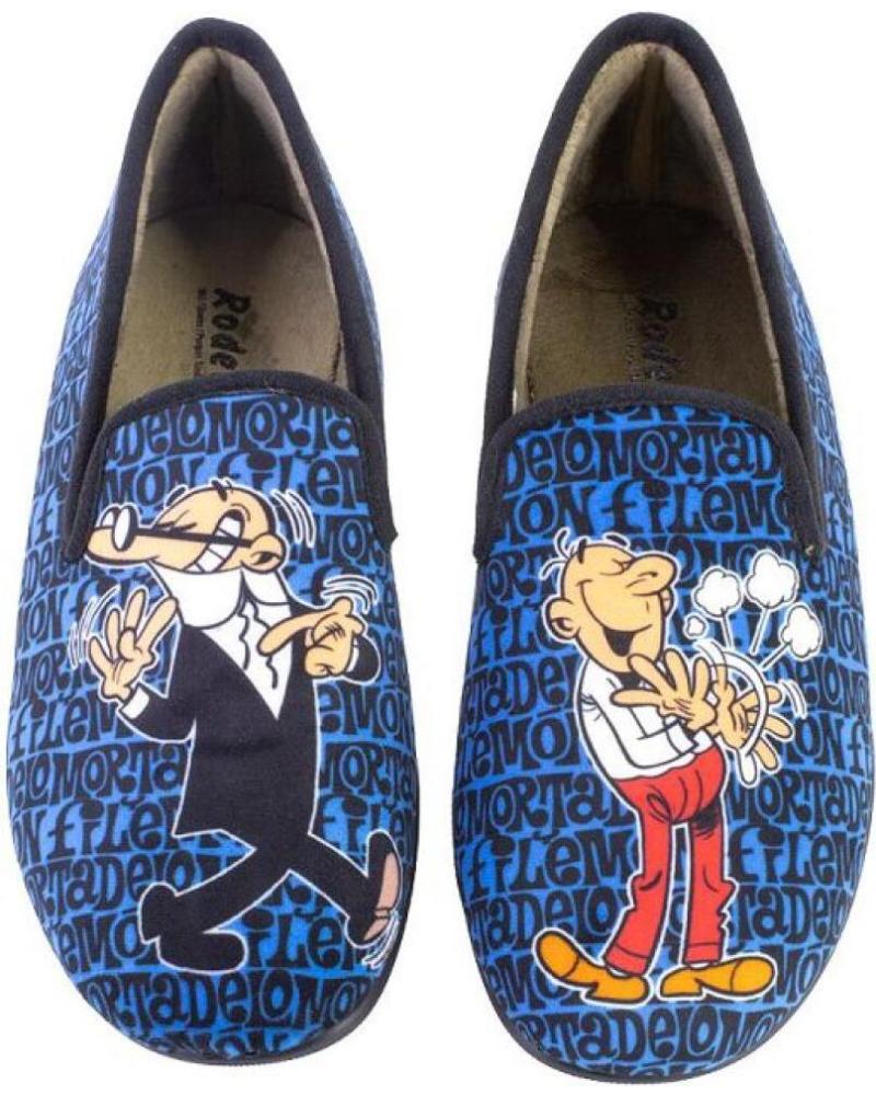 Hausschuhe-De-Hombre--RODEVIL-500-MORTADELO-ZAPATILLAS-DE-CASA-CERRADA-DE-HOMBRE-A-AZUL-MARINO