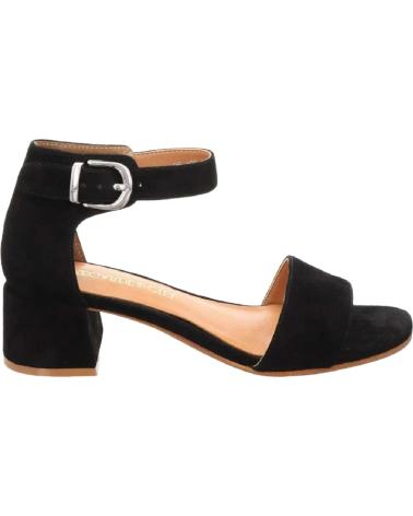Woman Sandals REGARDE LE CIEL ROLLEDDOTS YEREMI-03 BLACK NEGRO
