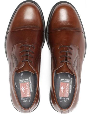 FLUCHOS ZAPATOS DE VESTIR HOMBRE MODELO 8468 COLOR MARRON LIBANO