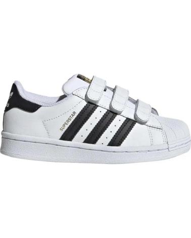 Sportif pour Fille et Garçon ADIDAS B26070 SUPERSTAR CF C FTWWHT-CBLACK-FTWWHT