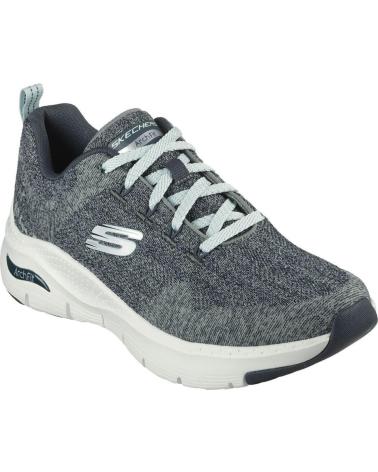 Esportes--De-Mujer-SKECHERS-149414-ZAPATILLAS-CASUAL-DE-MUJER-GRIS-Y-VERDE