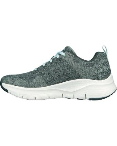 Esportes--De-Mujer-SKECHERS-149414-ZAPATILLAS-CASUAL-DE-MUJER-GRIS-Y-VERDE