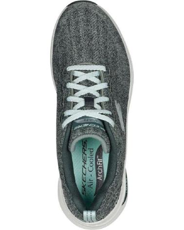 Esportes--De-Mujer-SKECHERS-149414-ZAPATILLAS-CASUAL-DE-MUJER-GRIS-Y-VERDE