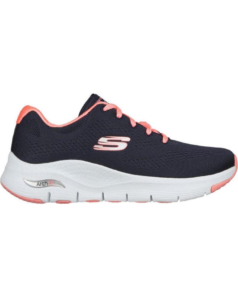 Sneaker für Damen SKECHERS 149057 ZAPATILLAS CASUAL DE MUJER AZUL MARINO Y ROS AZUL MARINO Y ROSA