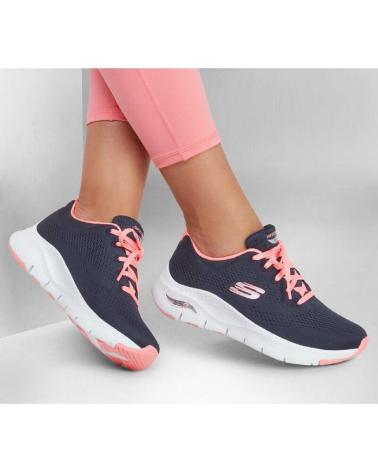 Sneaker für Damen SKECHERS 149057 ZAPATILLAS CASUAL DE MUJER AZUL MARINO Y ROS AZUL MARINO Y ROSA