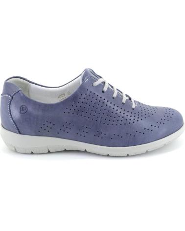 Sportif pour Femme SUAVE 3603 ZAPATILLAS CASUAL DE MUJER PIEL AZUL JEANS
