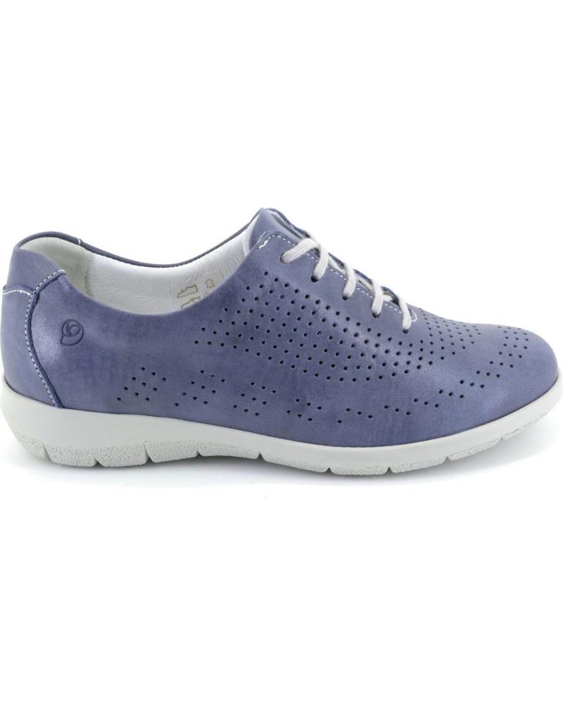 Sportif pour Femme SUAVE 3603 ZAPATILLAS CASUAL DE MUJER PIEL AZUL JEANS