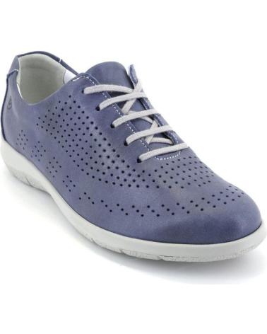 Sportif pour Femme SUAVE 3603 ZAPATILLAS CASUAL DE MUJER PIEL AZUL JEANS