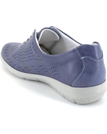 Sportif pour Femme SUAVE 3603 ZAPATILLAS CASUAL DE MUJER PIEL AZUL JEANS