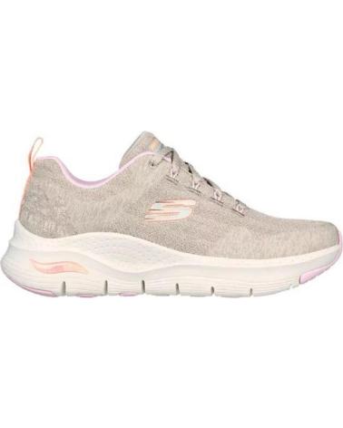 Sportivo per Donna SKECHERS 149414 ZAPATILLAS CASUAL DE MUJER BEIGE