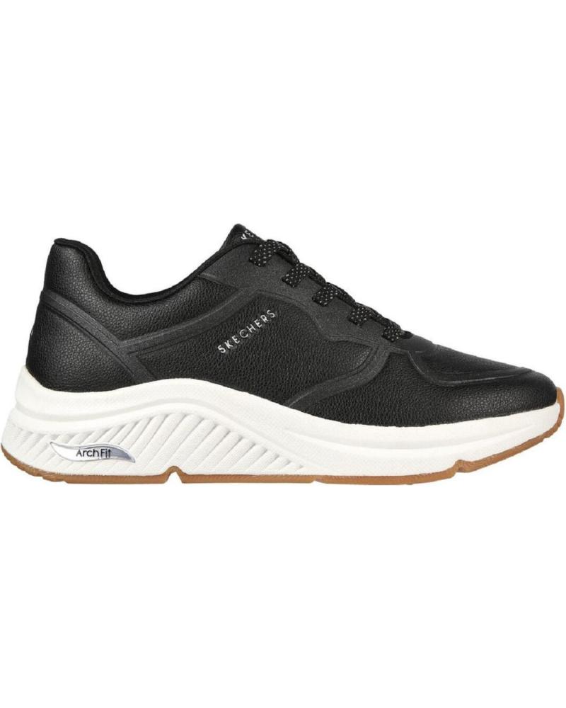 Sportif pour Femme SKECHERS 155570 ZAPATILLAS CASUAL DE MUJER NEGRO Y BLANCO