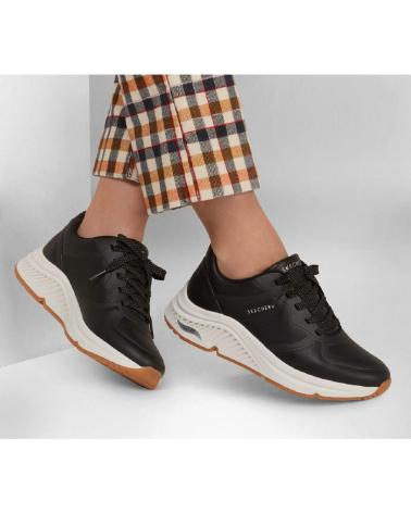 Sportif pour Femme SKECHERS 155570 ZAPATILLAS CASUAL DE MUJER NEGRO Y BLANCO